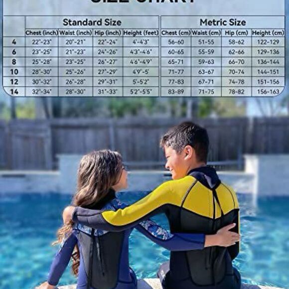 Xuker Kids Yellow and Black Wetsuit NWOT - Picture 3 of 6